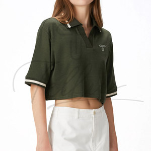เสื้อครอปท็อปผู้หญิงคุณภาพสูง ดีไซน์ใหม่ทันสมัย ระบายอากาศได้ดี ขายส่ง ราคาพิเศษ สำหรับขายออนไลน์ - Product Image 3