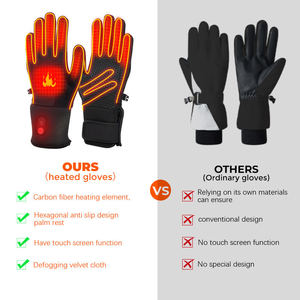 Gants de ski d'hiver chauds et épais, antidérapants, coupe-vent et résistants au froid, en laine épaisse, pour l'extérieur, vente en gros transfrontalière - Product Image 4