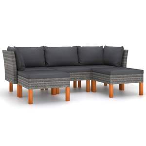 Conjunto de Muebles de Jardín en Gris y Antracita - Product Image 2