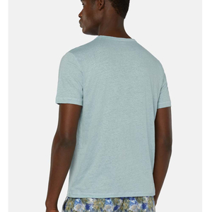 Alta calidad 100% algodón camisetas en blanco al por mayor ligero personalizado mejor venta producto algodón moda hombres camiseta OEM - Product Image 2