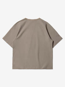เสื้อยืดคอกลมแขนสั้นทรงโอเวอร์ไซส์ผ้าวาฟเฟิลถัก แต่งซิปกระเป๋า สีพื้น ระบายอากาศได้ดี สวมใส่สบาย รับผลิตแบบ OEM พร้อมสกรีนโลโก้ตามสั่ง - Product Image 5