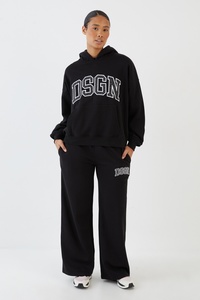 Sudadera con capucha extragrande para mujer, informal, holgada, con capucha de forro polar, con bolsillo tipo canguro, ropa de estar por casa de manga larga - Product Image 6