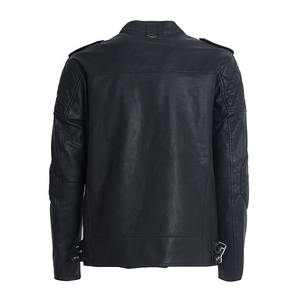 Nueva tendencia de moda, abrigo con parches, chaqueta de PU para hombre, estilo motociclista, precio al por mayor - Product Image 2