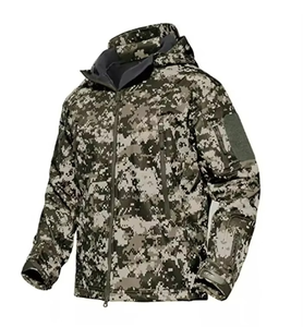 Waterproof Windproof Breathable Unisex Solid Soft <b>Shell</b> Winter Camouflage Hunting Jacket Full Sleeve Outdoor Wear - Product Image 1