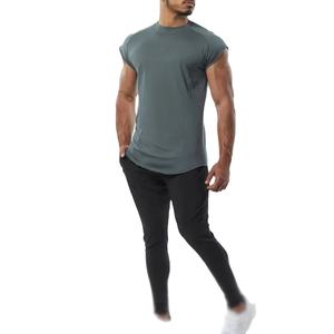 Camiseta sin mangas de verano con logotipo personalizado para hombre, transpirable, de secado rápido, de algodón suave para gimnasio, Jogging, informal, con insignia bordada - Product Image 4
