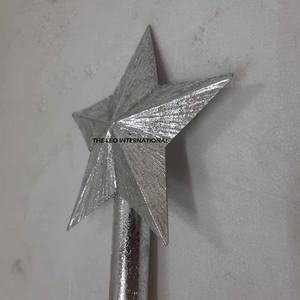 เครื่องประดับตกแต่งยอดต้นคริสต์มาส รูปดาว สีเงิน อลูมิเนียม หรูหรา ราคาสุดคุ้ม สำหรับเทศกาลคริสต์มาส - Product Image 5