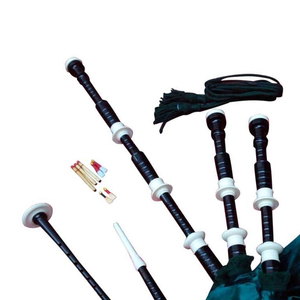 Juego de Gaitas de Flandes Escocesas Profesionales, Instrumentos Musicales Tradicionales con Madera de Palisandro Natural para Actuaciones de Bandas de Marcha - Product Image 4