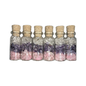 Vente en gros de pierres précieuses de cristal de guérison naturelles, écologiques, en quartz rose, améthyste, quartz clair, en bouteille, énergie Reiki, Feng Shui - Product Image 1