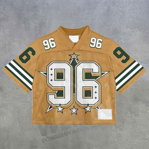 Camisetas de Fútbol Americano Sublimadas en Malla, Personalizables, de Primera Calidad, OEM, para Hombre, Talla Grande, Formales, 100% Algodón, Manga Larga - Product Image 2