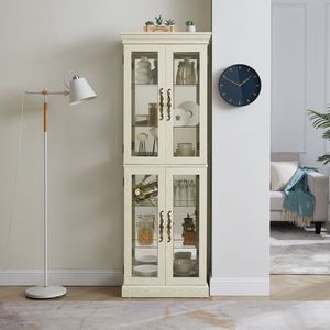 Vetrina Illuminata con Cornice in Legno per Conservare Vino o Giocattoli, o come Elemento Decorativo per Soggiorno - Product Image 1