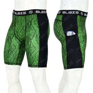 กางเกงขาสั้น Blaze Fight Wear สำหรับผู้ชาย ทรงกลางเอว สไตล์สตรีทแฟชั่น ระบายอากาศได้ดี สวมใส่สบาย ลายเรียบ ผลิตจากไนลอน/สแปนเด็กซ์ แห้งเร็ว - Product Image 1