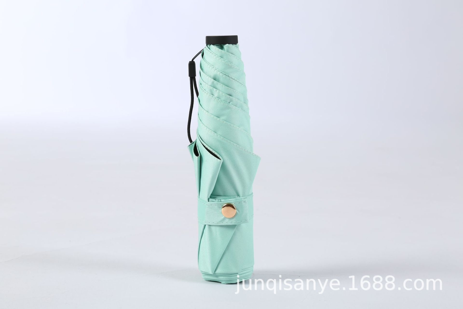 Ultra-light three-fold umbrella-bean green