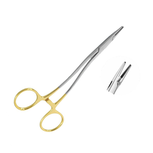 Portaagujas de madera Crile al por mayor, TC 16cm, curvado, de carburo de tungsteno y acero inoxidable, instrumento quirúrgico de precisión - Product Image 4