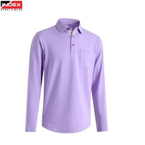 Chemise décontractée pour homme, personnalisable, en coton tricoté 100 %, manches longues, respirante - Product Image 1