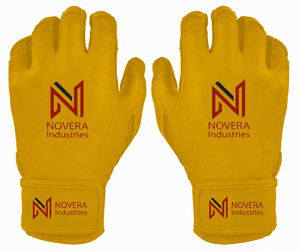 Custom Made Baseball/Softball Batting Gloves Short Cuff Anti-Slip Palm <b>Hook</b> Loop Closure Adult OEM ODM Service - Product Image 1