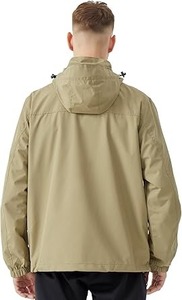 Veste coupe-vent légère pour homme - Respirante et imperméable avec capuche pour les activités de plein air et les tenues décontractées - Product Image 2