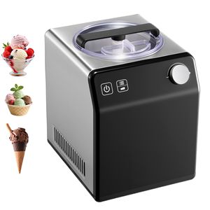Gelatiera Elettrica Mini da Casa con Compressore Integrato, 2 Quarti, in Acciaio Inox, Automatica, Senza Precongelamento - Product Image 1