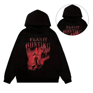 Sweat à capuche en molleton 100% coton pour homme avec logo personnalisé, taille plus, impression à l'écran, OEM, étiquette privée - Product Image 4