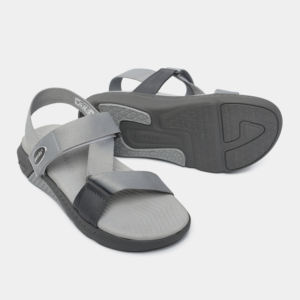 Sandalias Unisex con Tiras Cruzadas, Color Gris, Punta Abierta, Estilo Casual, Cierre de Velcro, para Todas las Temporadas, Material Superior de Nailon - Product Image 5