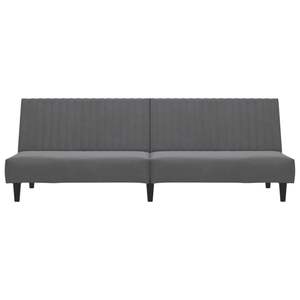 Canapé-lit convertible 2 places en velours gris foncé avec structure en bois – Catégorie de produit convertible - Product Image 5