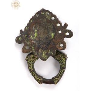 Aldaba de puerta de diseño de concha de 7 pulgadas hecho a mano Artículo de decoración única para el hogar - Product Image 4