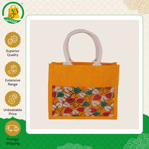 Sacs fourre-tout en jute fabriqués en Inde, de haute qualité, à la dernière mode, avec design sérigraphié, à prix bas, en vente. - Product Image 6
