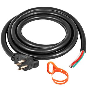 Cable de alimentación para RV NEMA 14-50P, 30-50A, para generador, 6/3 + 8/1 AWG a sistemas eléctricos de cable desnudo para RV - Product Image 3