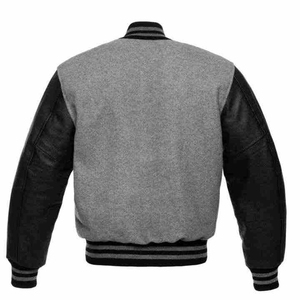 New Wholesale Custom Logo Patchwork Front Varsity <b>Jacket</b> <b>for</b> <b>Men</b> Wool <b>Baseball</b> <b>Jacket</b> with Custom Print - Product Image 2