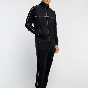Ensemble de sport en velours prêt à l'emploi pour hommes, collection hiver personnalisée, vêtements de sport OEM, fourniture directe usine - Product Image 3