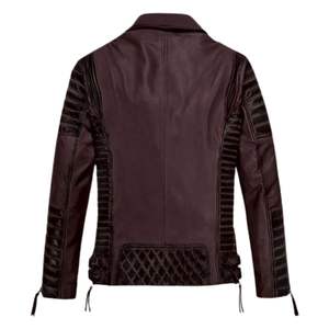 Veste en cuir faite à la main |   Vêtements d'extérieur en cuir grainé de qualité supérieure avec finition antique - Product Image 2