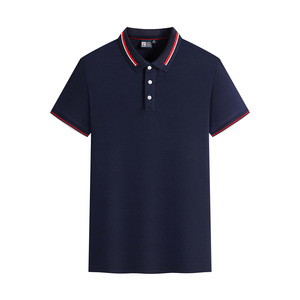 T-shirt de golf personnalisé de haute qualité à prix abordable pour homme, en tissu tricoté respirant polyester/coton, imprimé par transfert thermique, coupe ajustée - Product Image 5