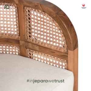 Sillón de Jardín Escandinavo de Madera de Teca y Ratán, Resistente al Agua, Duradero y Cómodo, Muebles de Exterior para Terraza, Personalizable para Resorts - Product Image 4