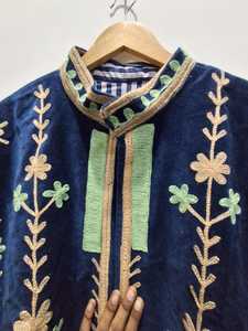 เสื้อแจ็คเก็ตผู้หญิงฤดูหนาวผ้ากำมะหยี่ปักลายซูซานีแบบวินเทจรักษ์โลก งานแฮนด์เมด ความยาวปกติ สไตล์ลำลอง ของขวัญสำหรับเธอ - Product Image 5