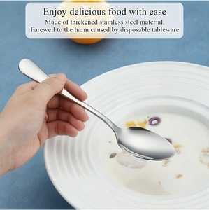 Cuillère alimentaire durable en acier inoxydable pour la cuisine, la restauration, la maison, les restaurants, les hôtels, les traiteurs, fournisseur en gros pour l'exportation - Product Image 6