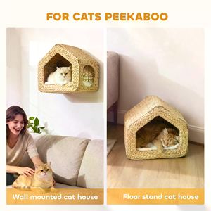 Modern Waterproof Wooden Cat House Custom <b>Logo</b> Solid Pattern Indoor and Travel Use for Small Breeds <b>No</b> Shipments on Weekends - Product Image 5