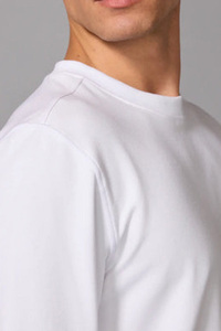 Sweat-shirt polaire uni pour homme, col rond, manches longues, chaud pour l'hiver, mélange de coton, prix usine OEM ODM, vente en gros - Product Image 4