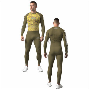 2026 Spring Season Custom Made Fitness Wear Breathable <b>Men</b> Rash Guard Sets Best Manufacturer <b>Men</b> Rash Guard Sets - Product Image 4