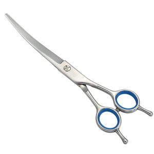 MARI INSTRUMENTS Tijeras de Peluquería para Mascotas de Acero Inoxidable Japonés, 7.48 Pulgadas, Cuchillas Curvas Afiladas - Product Image 1