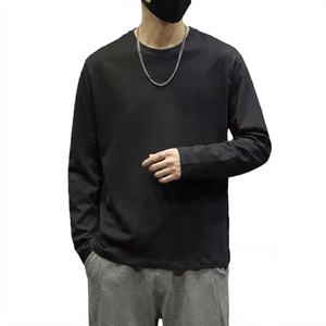 Camiseta Casual de Manga Larga para Hombre, de Alta Calidad, Tejido Premium, Cuello Redondo Cómodo, Ropa Urbana de Moda, Proveedor de Prendas al por Mayor - Product Image 1