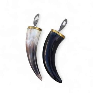 Ouvre-bouteille en acier inoxydable et corne de buffle – Ouvre-bouteille écologique artisanal pour bière et vin - Product Image 6