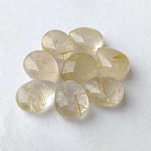 Gema de rutilo dorado de calidad en forma de lágrima, piedra suelta calibrada tipo briolette para la fabricación de joyas, disponible en todos los tamaños. - Product Image 2