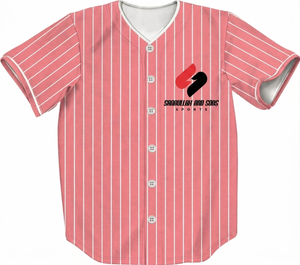 Camiseta de Béisbol de Diseño Original, Transpirable, con Estampado Digital, Malla de Poliéster de 180g, Cuello en V, Logotipo y Nombre Personalizados, Unisex - Product Image 1