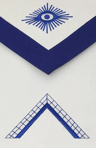 ผ้ากันเปื้อนมาสเตอร์เมสันบลูลอดจ์คุณภาพสูงสั่งทำพิเศษปี 2026 พร้อมดีไซน์หนังแกะ G-Lambskin แบบกำหนดเอง - Product Image 3