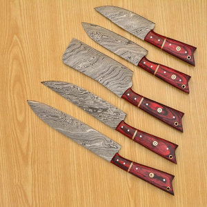 ชุดมีดเชฟเหล็กดามัสกัส ระดับมืออาชีพ เหมาะสำหรับเชฟ ร้านอาหาร และสตูดิโอทำอาหาร - Product Image 3