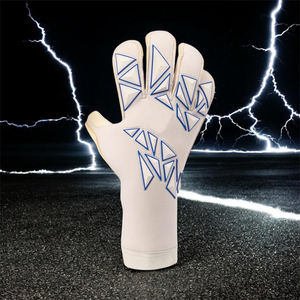 Gants de gardien de but de football d'extérieur respirants et imperméables en latex, fabriqués au Pakistan (OEM), avec sangle de poignet réglable, dernier style - Product Image 2