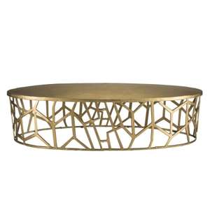 Pure Modern <b>Round</b> Coffee <b>Table</b> With Tempered Glass Top And Metal Frame Contemporary Living Room Furniture Decorative Design - Product Image 3
