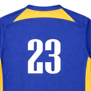 Camiseta de Fútbol Personalizada Youth Hawk Evolution de Alta Calidad con el Número 23 en Azul y Amarillo - Product Image 6