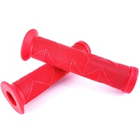 Poignées de vélo DABOMB pour enfants, VTT, BMX, Dirt Jump, Enduro, en caoutchouc souple à demi-profil, motif croisé, confortables et antidérapantes