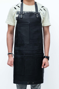 leather <b>apron</b> professional <b>apron</b> durable leather <b>apron</b> leather <b>apron</b> <b>bbq</b> grilling <b>apron</b> adjustable fit leather <b>apron</b> - Product Image 5