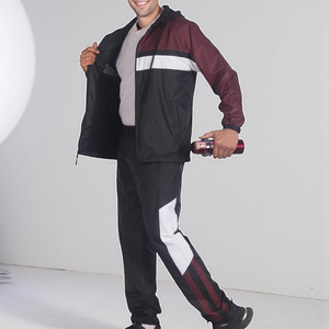 Ensemble de survêtement pour homme à capuche, style sportif, polyester, séchage rapide, vêtements d'automne - Product Image 2
